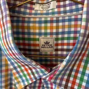 Peter Millar Vibrant Plaid Men's Shirt